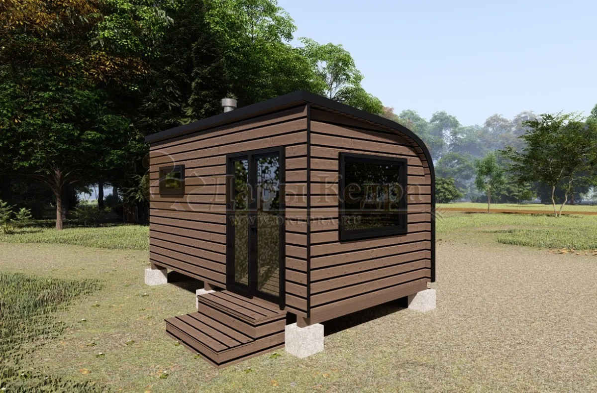 Баня «Парус» из кедра 5х2,2 метра