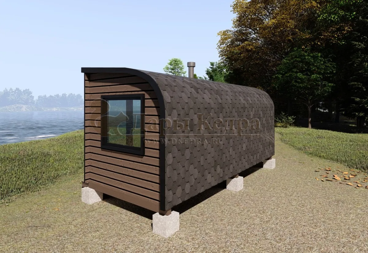 Баня «Парус» из кедра 5х2,2 метра